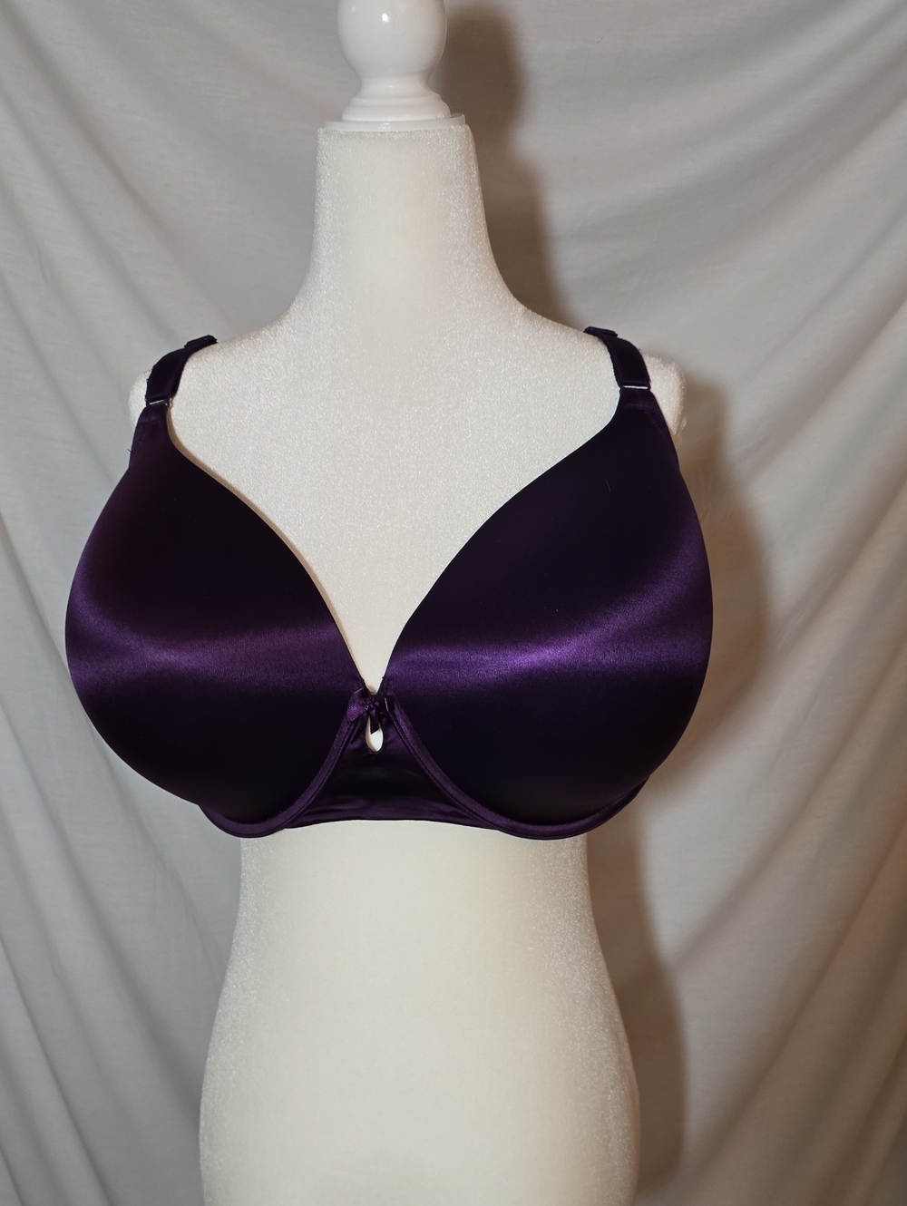 Torrid Curve Satin Full-Coverage Bra in Deep Purple 42 F Barely Worn